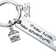 New Home Keychain 2021 Housewarming Gift For New Homeowner House Keyring Moving In Key Chain Jewelry From Real Estate Agent